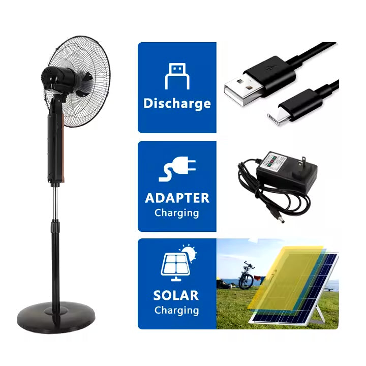 Rechargeable Solar Fan