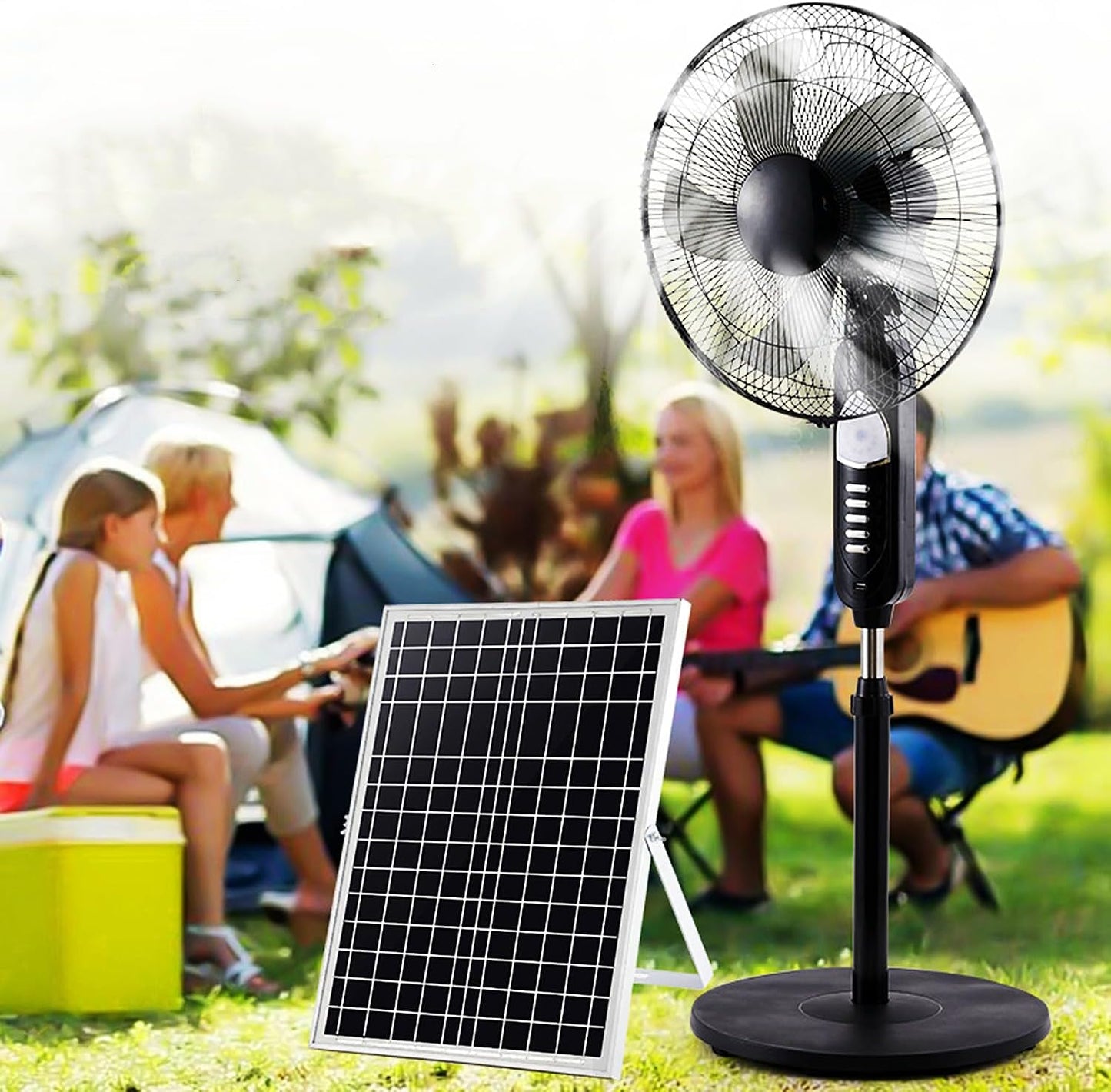 Rechargeable Solar Fan